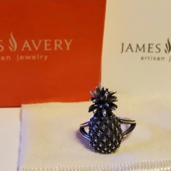 James Avery Retired Pineapple Ring, size 9 - Picture 6 of 11